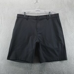 State and Liberty Shorts Mens 40 Black Chinos 9" Athletic Performance Golf